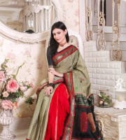 Mercerized Cotton  Saree Code-Lss-1080