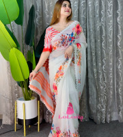 Flowral dizital print saree TS-5006