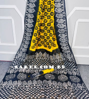 পিওর কটন  মোমবাটিক শাড়ি -BC-135