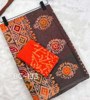 পিওর কটন  মোমবাটিক শাড়ি -BC-133