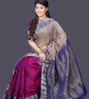 Mercerized Cotton  Saree Code-Lss-55813