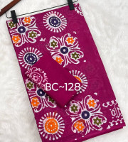 পিওর কটন  মোমবাটিক শাড়ি -BC-128