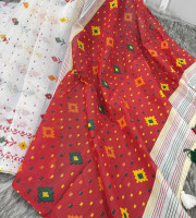 Halfsilk Saree With Blouse BS-8004