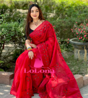 Embroidery Saree Em-142