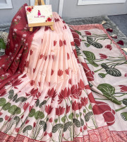 বেনারসি কাতান পাড় শাড়ি TS-7212